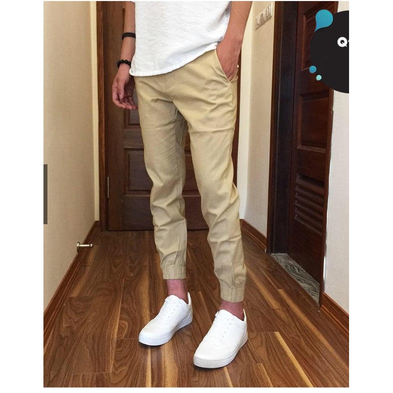 Quần Jogger Đũi 3 Màu Chất Đẹp Nhẹ Chuẩn Size 28 đến 35