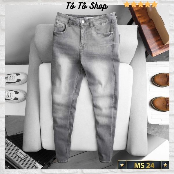 Quần Jean Nam cao cấp (kèm hình thật) thời trang Tô Tồ Shop, Quần Bò Nam co giãn mẫu mới trẻ trung cá tính - MQ24