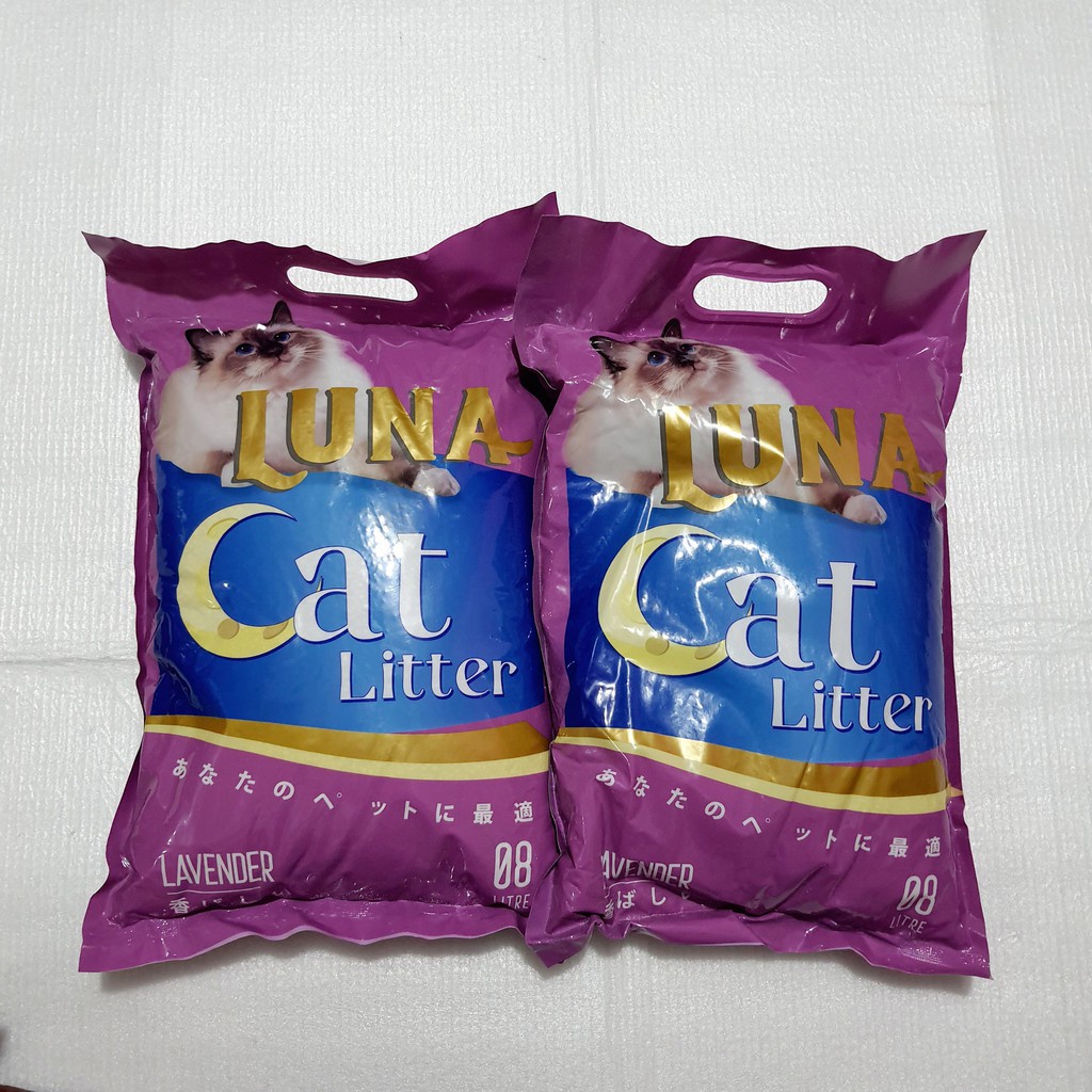CAT LUNA LITTER  8LCát vệ sinh cho mèo  Cát vệ sinh khử mùi diệt khuẩn cho mèo - Titipét