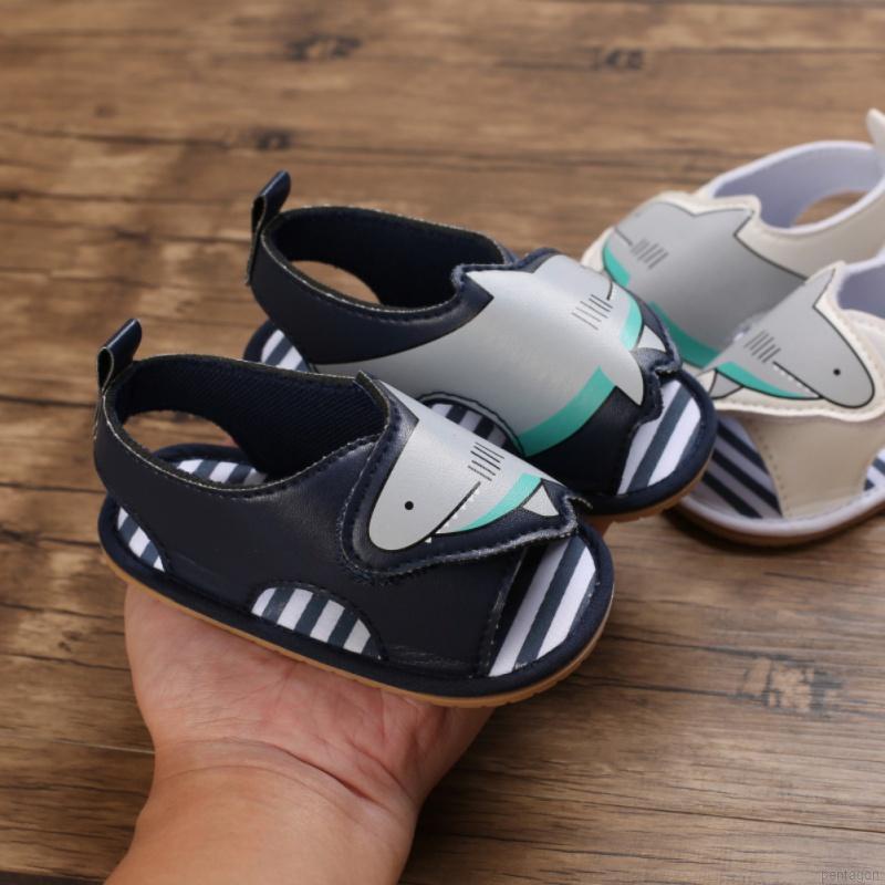 Giày sandal đế mềm thoáng khí chống trượt cho bé 0-18 tháng tuổi