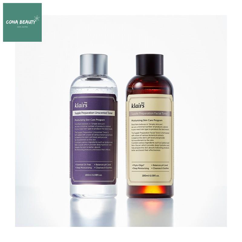 Nước hoa hồng Dear, Klairs Supple Preparation Toner 180ml