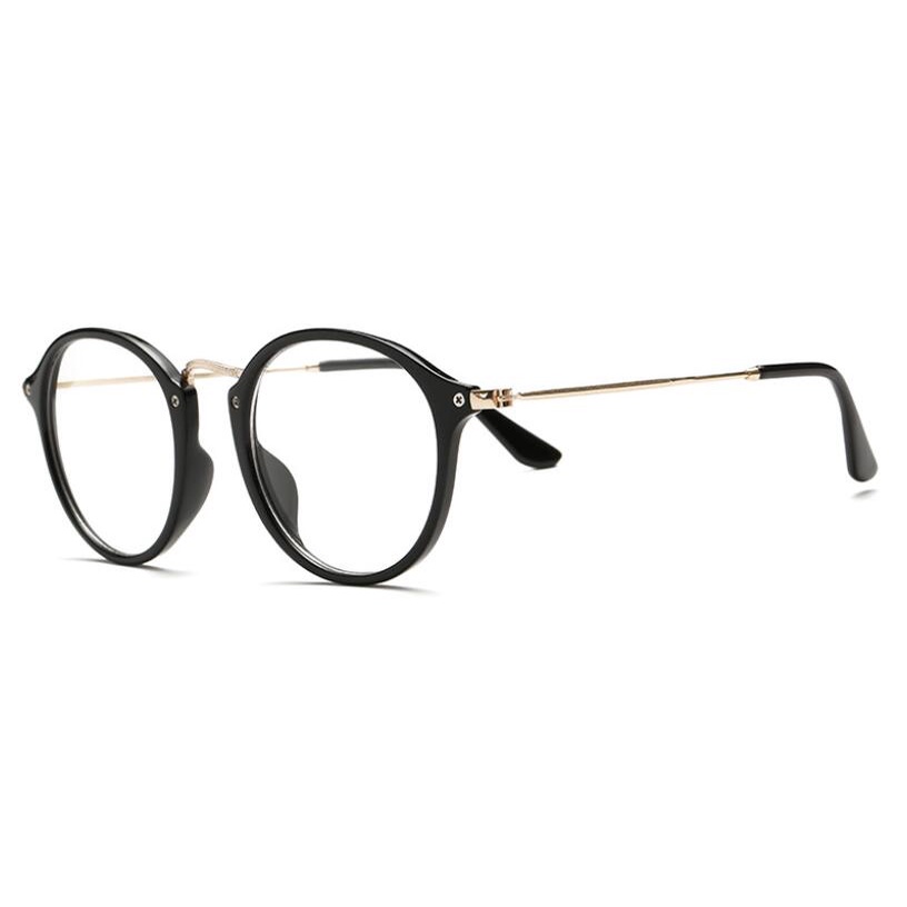 Mắt Kính Gọng Kim Loại Chống Ánh Sáng Xanh Phong Cách retro Thời Trang unisex