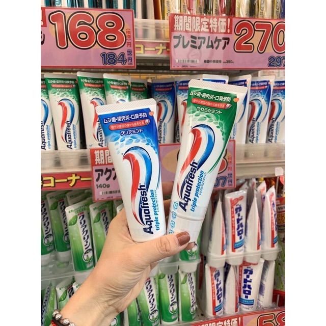 [Au- Sẵn] Kem đánh răng Aquafresh Nhật Bản