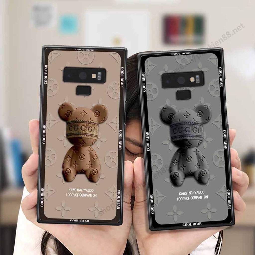 Ốp Samsung Note 9 bear, k@ws thương hiệu phong cách ốp lưng thời trang cao cấp