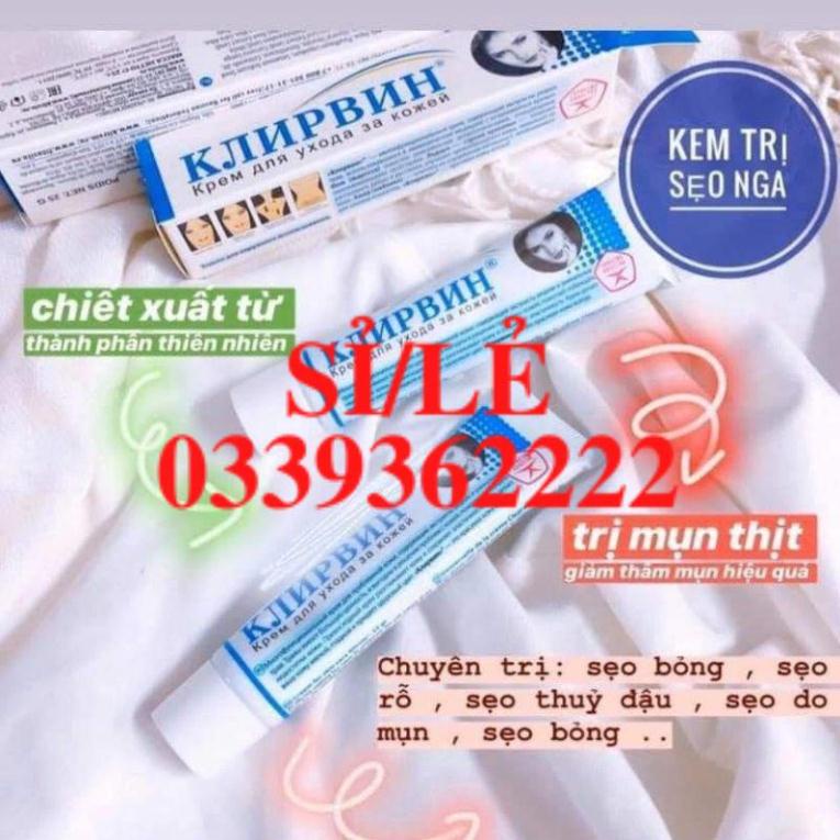 [ CHÍNH HÃNG ] Kem mờ sẹo Klirvin 25g của Nga Senabeauty