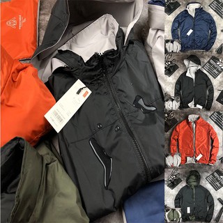 Áo gió 2 mặt unisex, khoác dù cặp nam nữ 1 mặt chống nước Mẫu Mới 2020