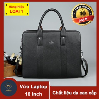 Cặp da nam công sở hcm CDN24 Da cao cấp Chống trầy Chống xước Đựng laptop 16 inch Loại 1