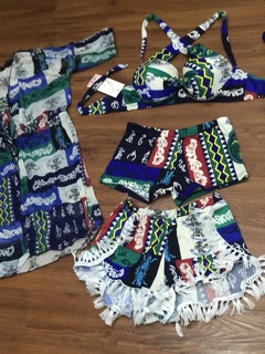 Set Bikini đi biển 4 món