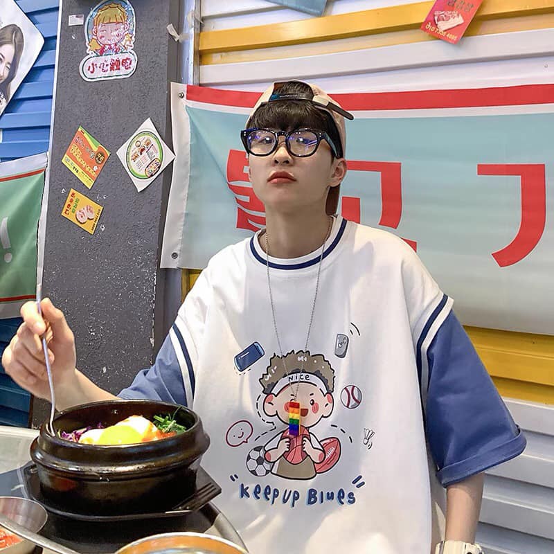 [RẺ VÔ ĐỊCH] Áo Thun Tay Lỡ Bóng Chày Cậu Bé Siêu Cute | BigBuy360 - bigbuy360.vn