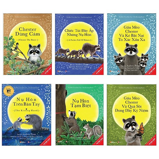 Sách Ehon nhật bản Picture Book Song Ngữ 3-8 Tuổi - Gấu Mèo Chester ( Trọn bộ 6 cuốn)