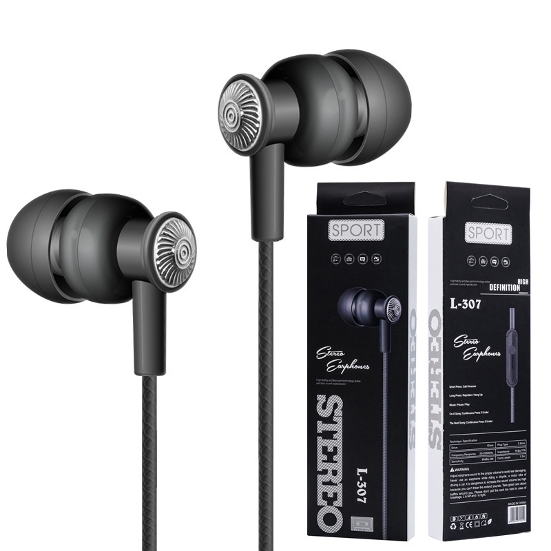 Tai nghe nhét tai giắc cắm 3.5mm có micro và nút điều chỉnh cho OPPO Samsung