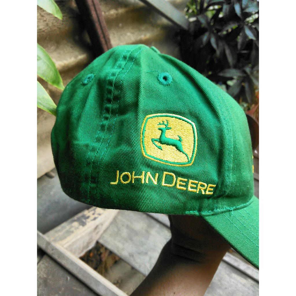 Nón John Deere thêu hình máy cày và logo John Deere - độc hiếm thêu đẹp rõ nét I Love John Deere