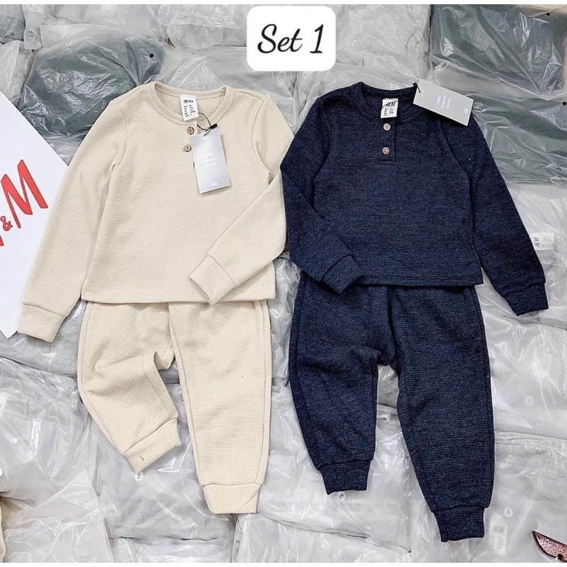 Bộ nỉ dệt cho bé H&M
