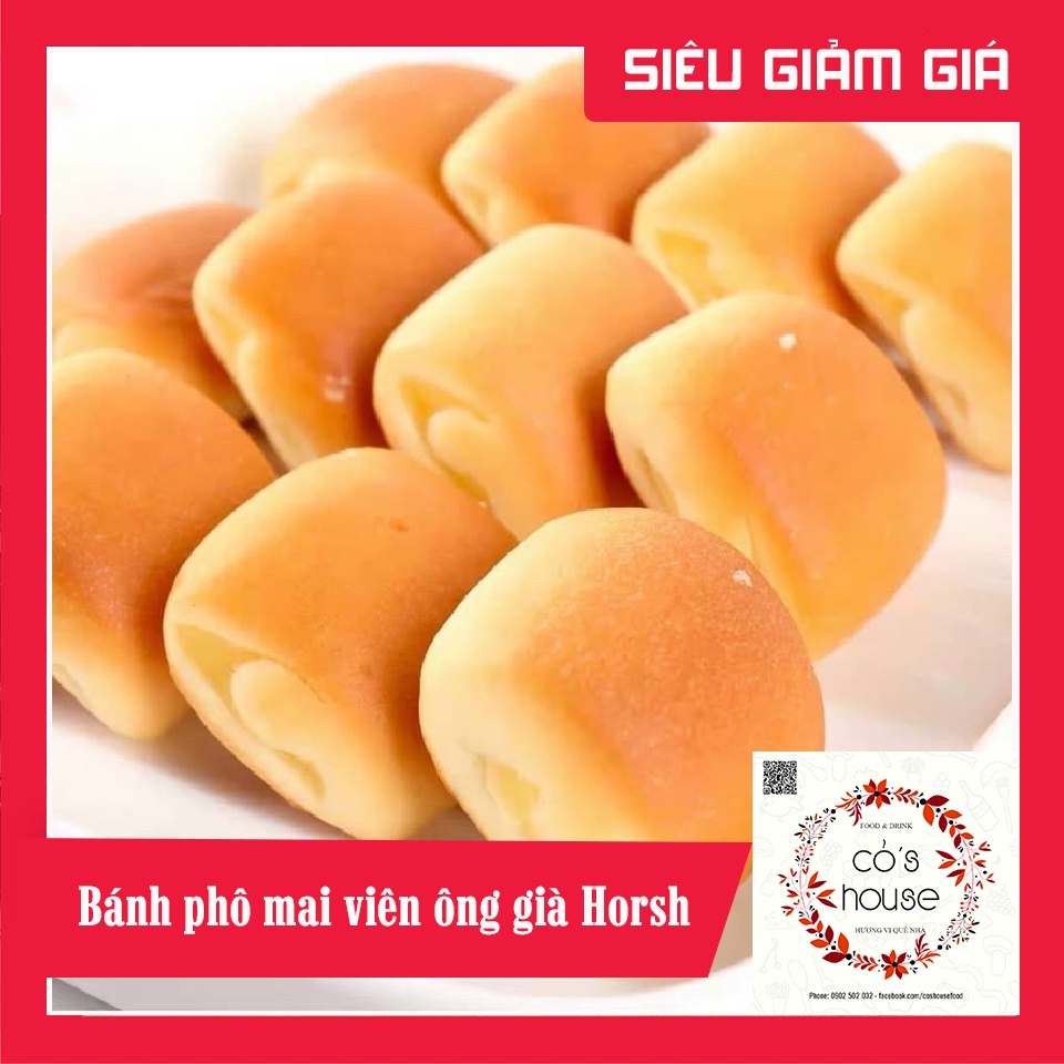 Bánh phô mai viên ông già Horsh tan chảy ông già Horsh túi 6 viên - TONGKHOCOHOUSE