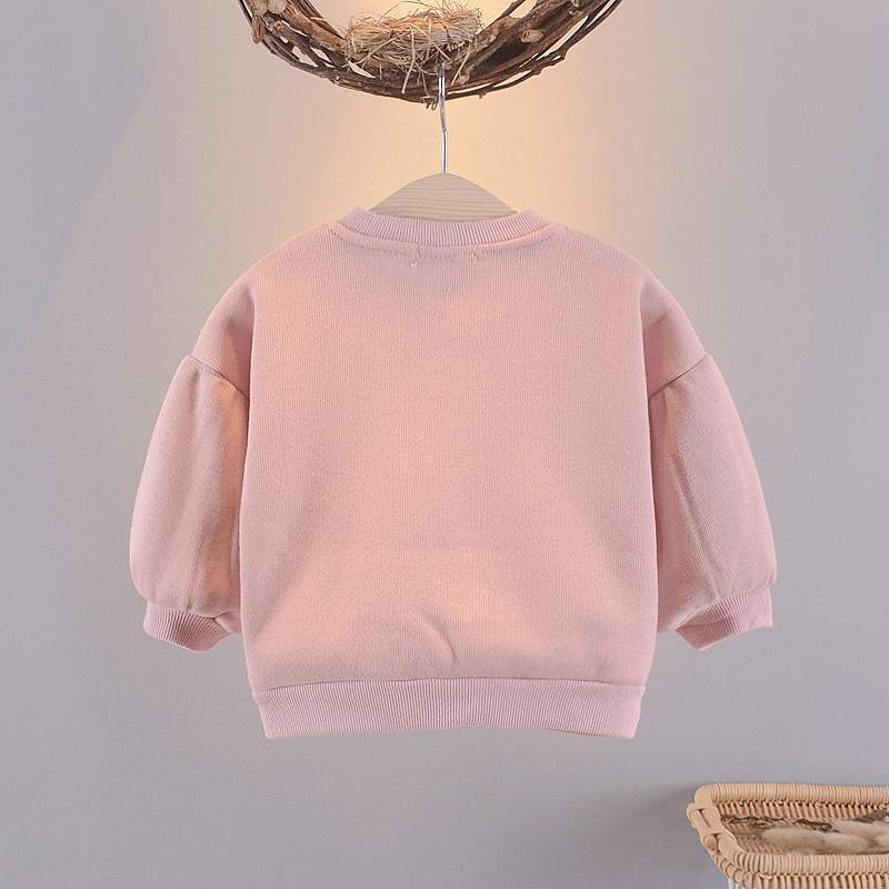 Áo khoác lót nhung bé gái size 6-15kg thêu quả cherri AK20