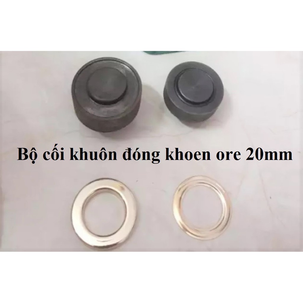 Bộ cối khuôn đóng khoen ode, khuy mắt cáo Dùng cho máy đóng khoen BSR-DKJ819 Khuôn 4,5,6,8,10,12,14,16,18,20mm