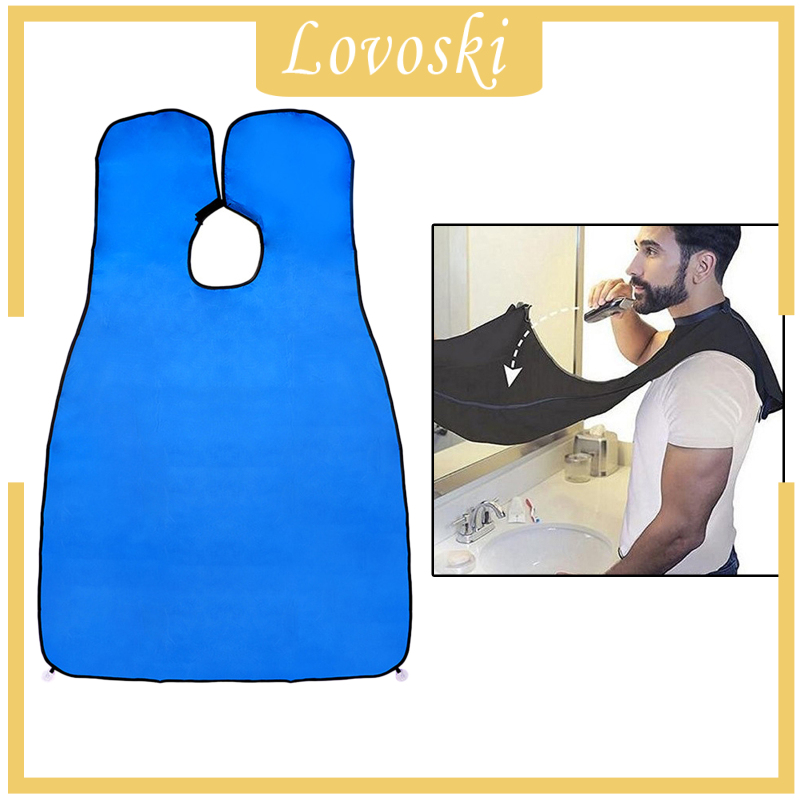 [LOVOSKI]Beard Shaving Bib The Trimming Apron Beard Apron Beard Hair Catcher Grooming Cape Apron Catcher