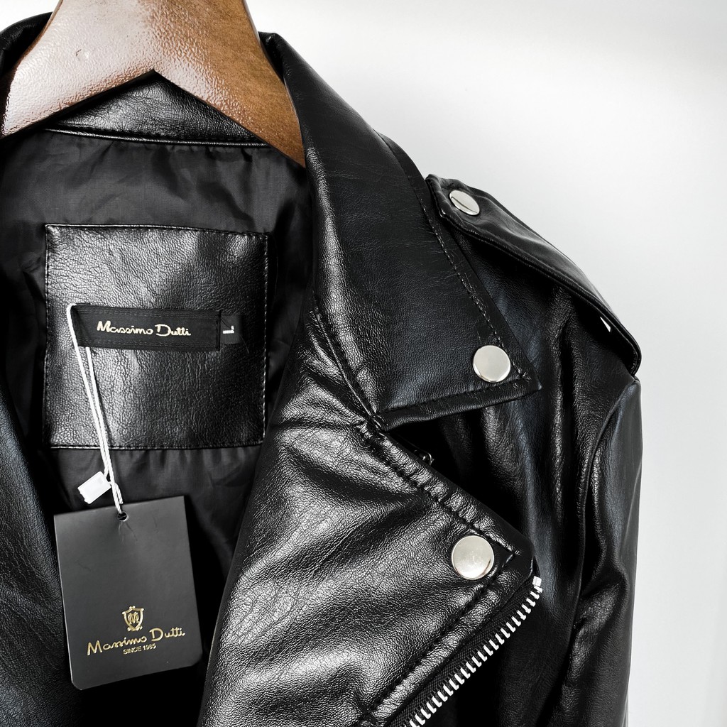 Áo da biker đen, áo khoác da nam nữ unisex, MSW Town | BigBuy360 - bigbuy360.vn