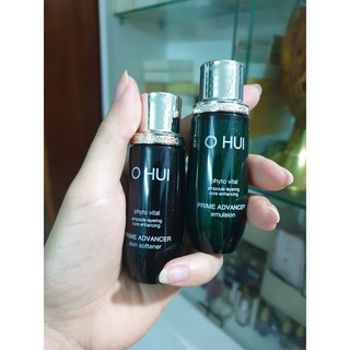 cặp nước hoa hồng 20ml +  sữa dưỡng20ml  OHUI PRIME ADVANCER
