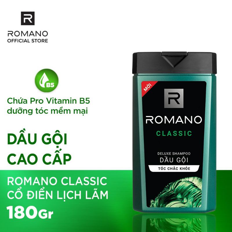 Dầu gội Romano Classic 150 gr sạch gàu hương nước hoa