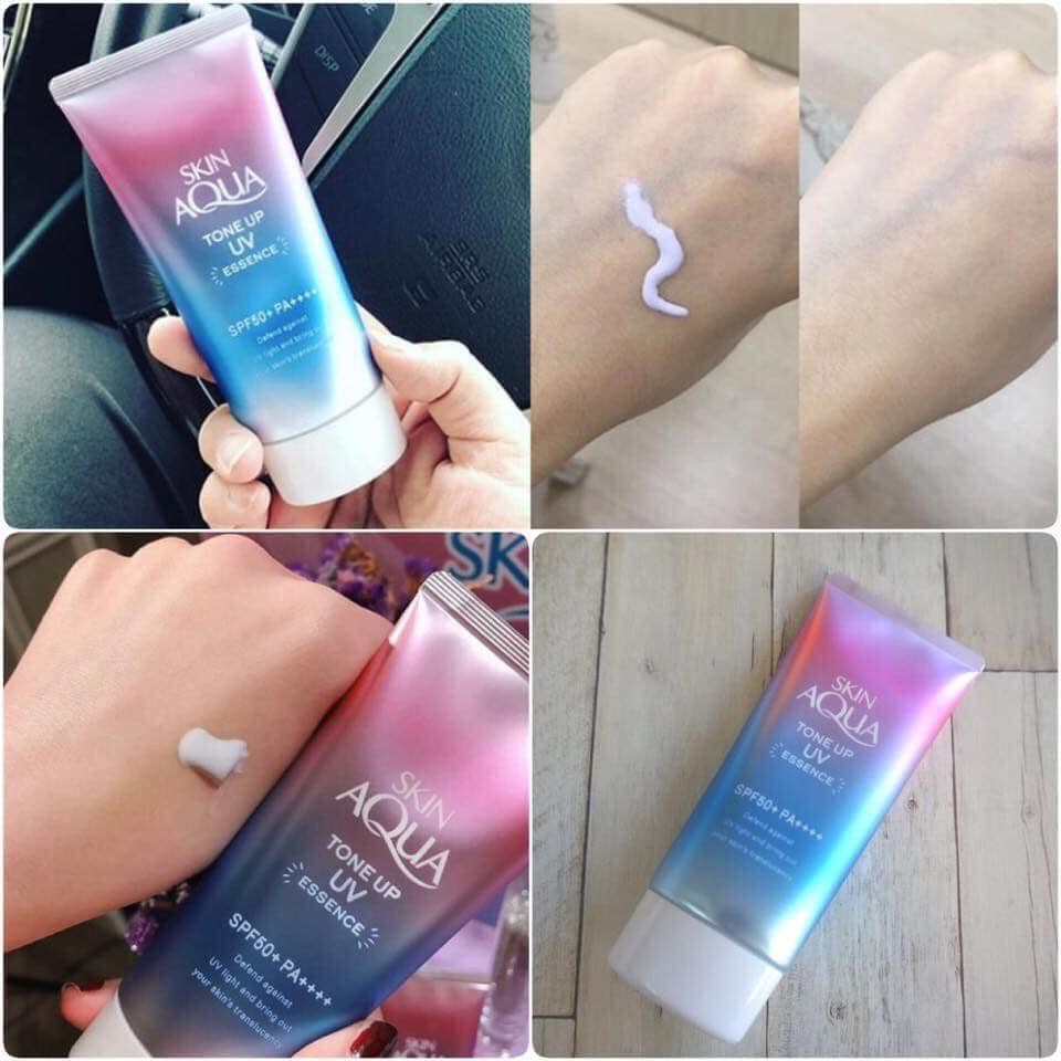 KEM CHỐNG NẮNG SKIN AQUA TONE UP UV SPF 50+ PA++++ 80G NHẬT BẢN