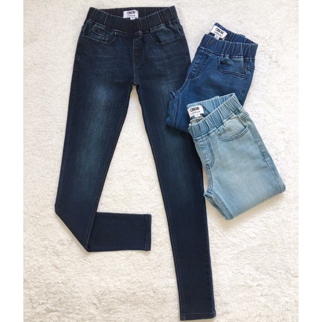 Jeans xuất lưng thun