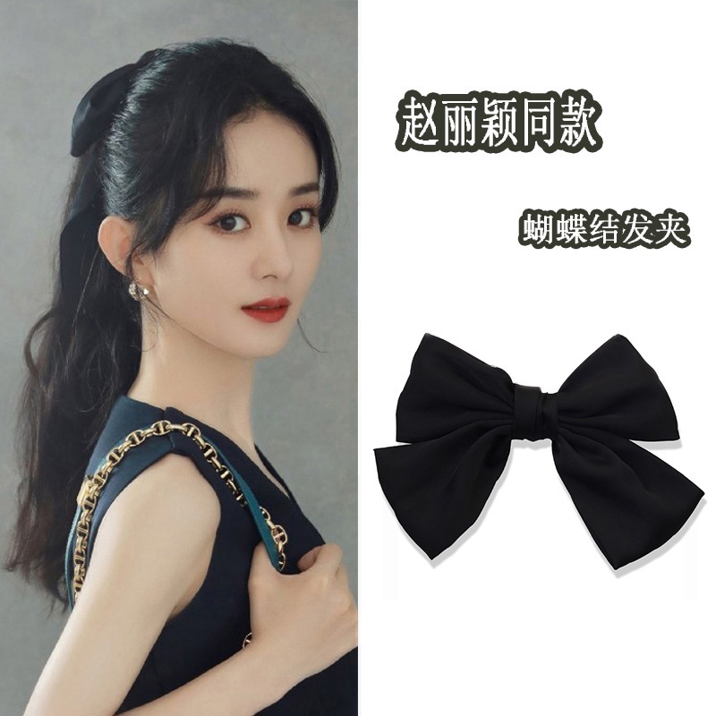 Dây buộc tóc/kẹp tóc hình nơ tạo kiểu tóc đuôi ngựa cho nữ