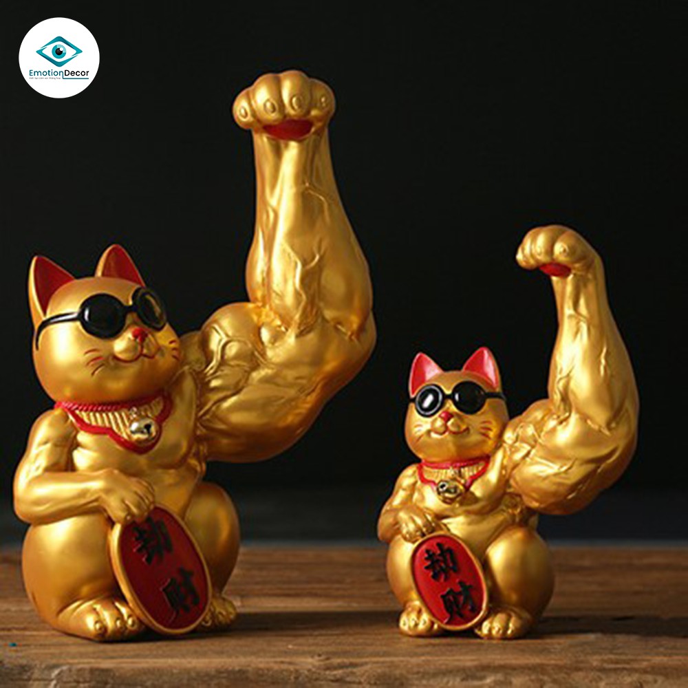 MÈO THẦN TÀI CƠ BẮP - BƯNG THỎI VÀNG - MÈO MAY MẮN VẪY TAY TO -  (Hàng siêu độc lạ - Thu hút tài lộc cực mạnh) | BigBuy360 - bigbuy360.vn