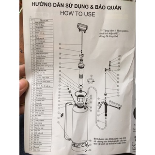 BÌNH XỊT TƯỚI CÂY 8L DUDACO