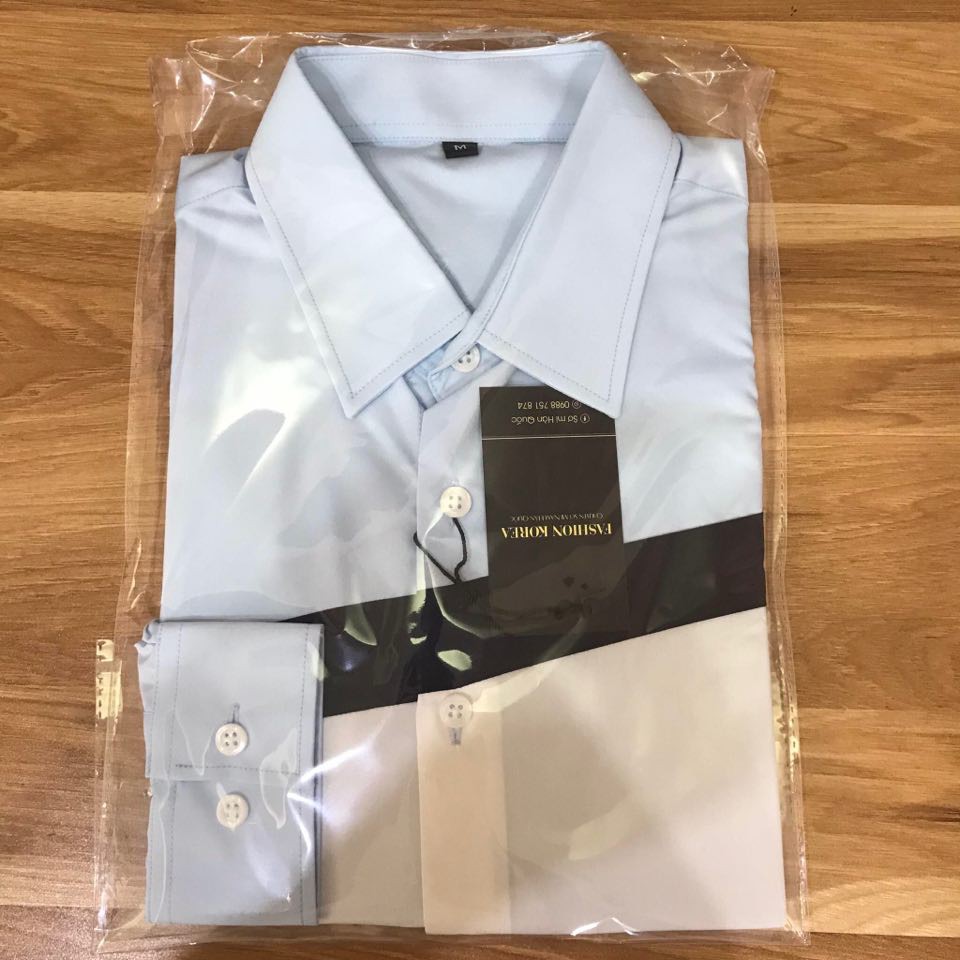 ÁO SƠ MI NAM CỔ BẺ DÀI TAY, KIỂU DÁNG HÀN QUỐC, FORM SLIMFIT DỄ MẶC, CHẤT LIỆU LỤA NẾN CAO CẤP, ĐỦ SIZE M, L, XL. | BigBuy360 - bigbuy360.vn
