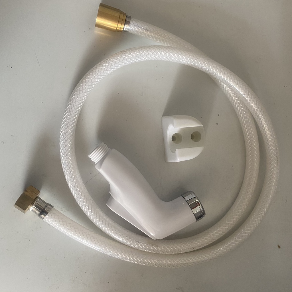 Vòi xịt vệ sinh nhựa -  dây đồng thau bền