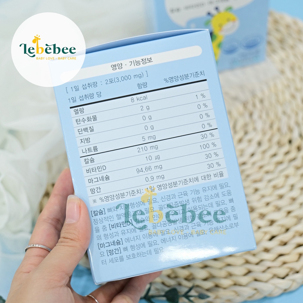 Canxi phát triển chiều cao The CA+D for Bebe Hàn Quốc cho bé