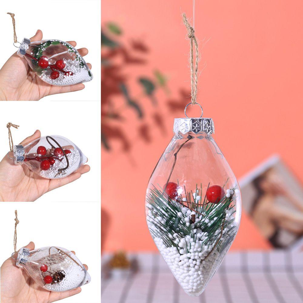 Bóng Nhựa Hình Giọt Nước Trang Trí Cây Thông Noel