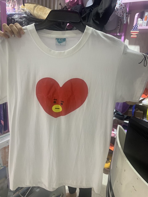 Áo phông BT21 ngắn tay - Áo Tata Cooky Chimmy Shooky