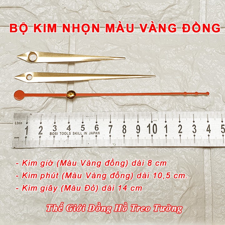 Máy Đồng Hồ Treo Tường KIM TRÔI CAO CẤP EASTAR + Bộ TỰ CHỌN + Bảo Hành 2 Năm + Tặng Pin Tiểu AA Vỏ Nhôm
