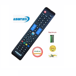 Điều khiển tivi Asanzo smart internet loại tốt thay thế đầu bấm asanzo zin ,Remote điều khiển tivi Asanzo smart dài