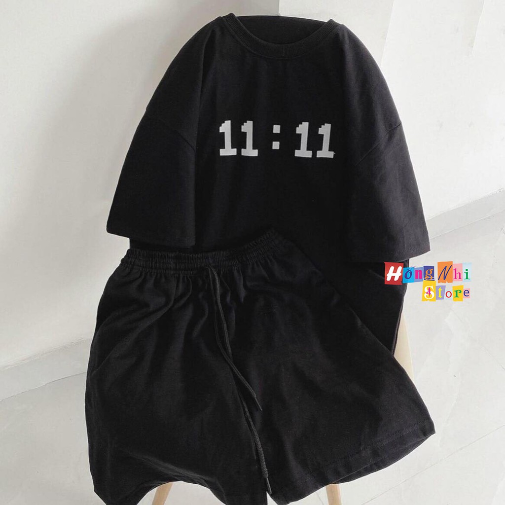 Set Bộ Thun Đùi Oversize Ulzzang Unisex Dáng Rộng, Bộ Thun Tay Lỡ Phối Quần Short Đùi - MM