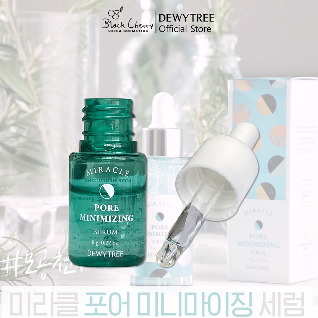 Tinh chất dưỡng trắng da trà xanh cấp ẩm se khít lỗ chân lông và chống lão hóa Dewytree Serum Mini Size 8g