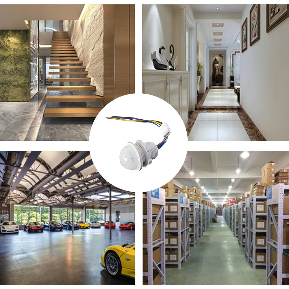 Công Tắc Cảm Biến Hồng Ngoại Tự Động Có Đèn LED