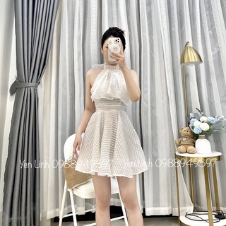 Váy yếm hở lưng (Ảnh thật)- V001