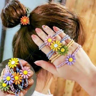 Dây Cột Tóc Hoa Cúc Set Say Happy