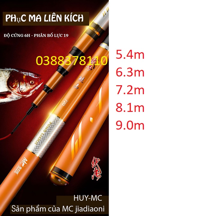 [MC JIADIAONI Chính Hãng] Cần Câu Tay Phục Ma Liên Kích 6H, Siêu Phẩm Săn Hàng Mới Nhất