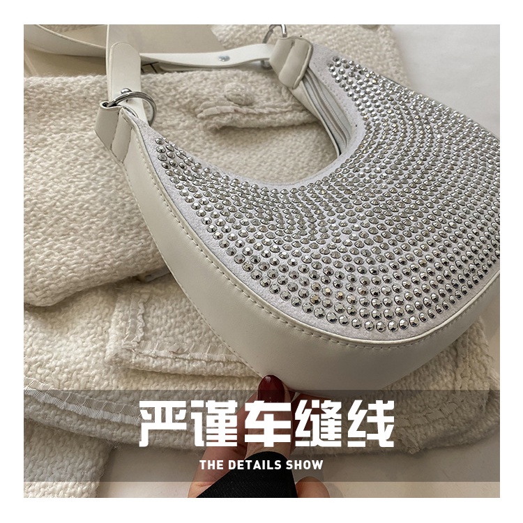 Túi Xách JASMIN NOIR Da PU Họa Tiết Kim Cương Thời Trang Cho Nữ