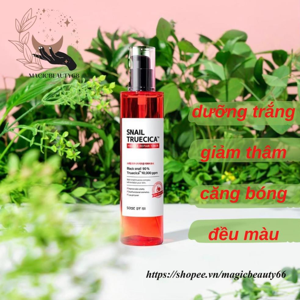 Nước Hoa Hồng Cân Bằng Da, Giúp Da Săn Chắc Chiết Xuất Ốc Sên Some By Mi Snail Truecica Miracle Repair Toner 135ml