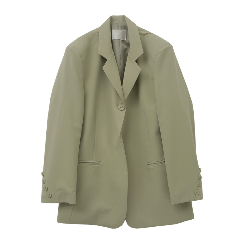 Áo Khoác Single Button Closure Notch Collar Blazer Stylenanda
