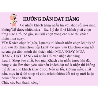 Áo đôi nam nữ đẹp đủ màu đủ size