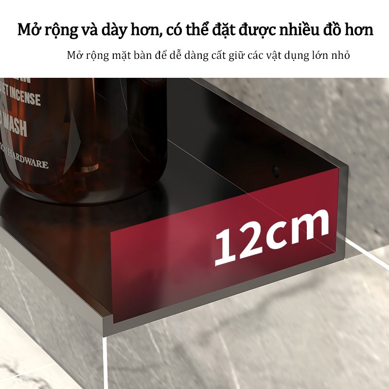 Kệ giữ đồ GUANCHUANG dán tường không cần khoan lỗ đa năng dành cho phòng khách phòng ngủ