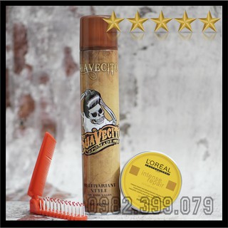 ✅ Combo sáp vuốt tóc L'real chính hãng + Tặng lược / sáp vuốt tóc/ wax vuốt tóc/ keo vuốt tóc/ sap vuot toc/ wax
