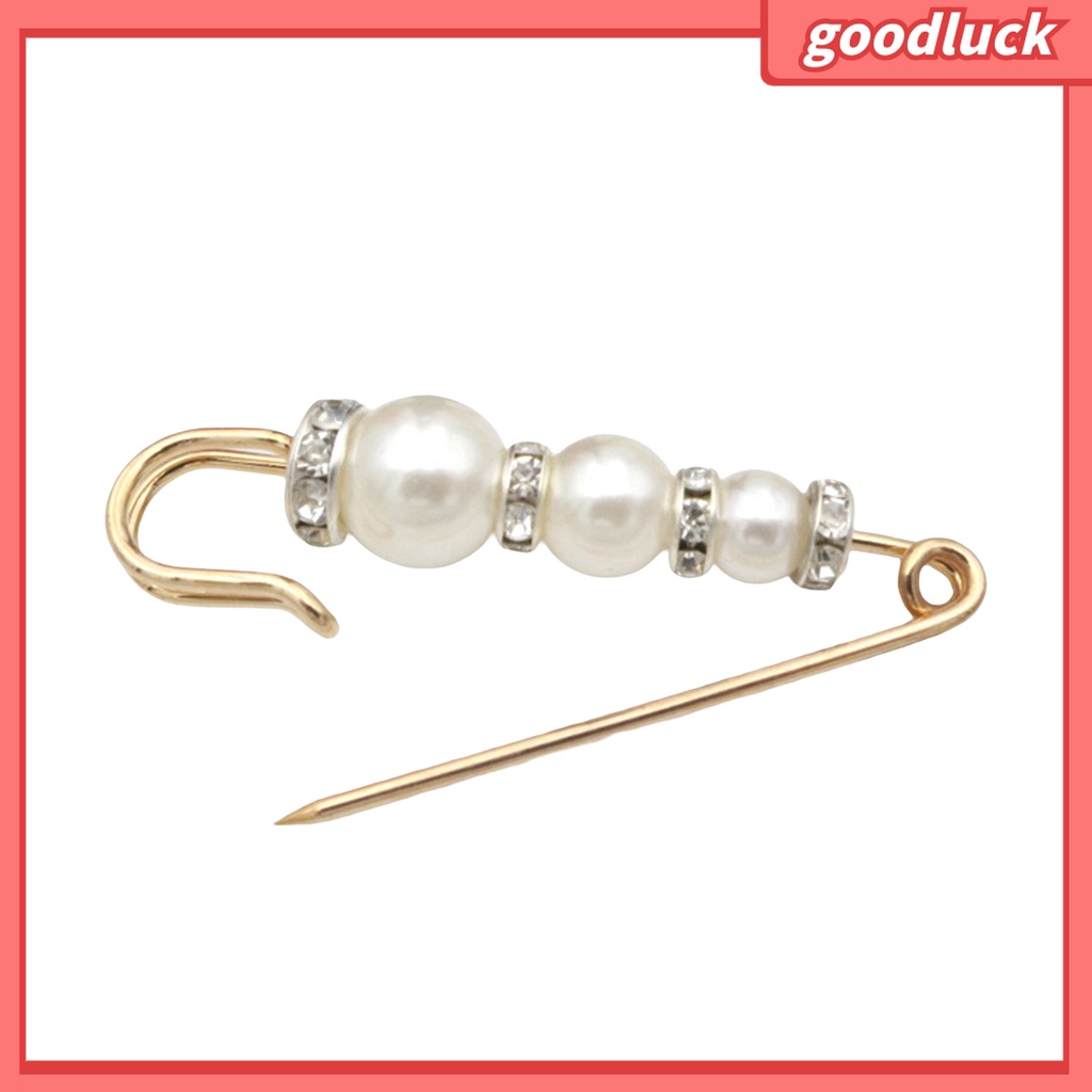 Goodluck| Ghim Cài Áo Hình Bông Hoa Đính Ngọc Trai Giả Thời Trang Dành Cho Nữ
