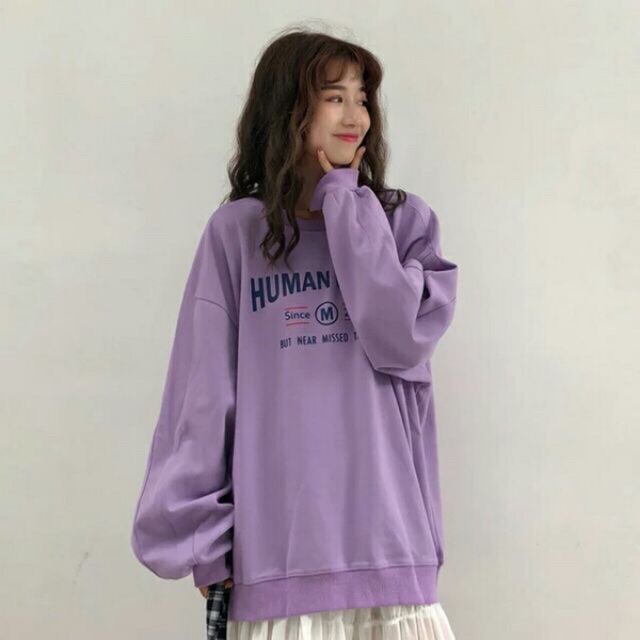 ÁO KHOÁC NỈ SWEATER FORM RỘNG